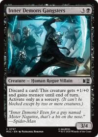 Inner Demons Gangsters - Commander: Marvel Super Heroes - Magic: The Gathering card