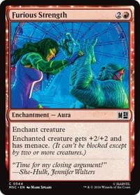 Furious Strength - Commander: Marvel Super Heroes - Magic: The Gathering card