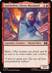 Quicksilver, Pietro Maximoff (0551) - Commander: Marvel Super Heroes - Magic: The Gathering card