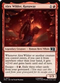 Alex Wilder, Runaway - Commander: Marvel Super Heroes - Magic: The Gathering card