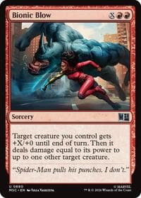 Bionic Blow - Commander: Marvel Super Heroes - Magic: The Gathering card