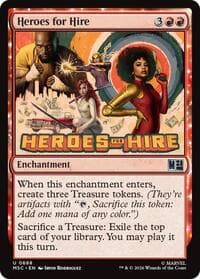 Heroes for Hire - Commander: Marvel Super Heroes - Magic: The Gathering card