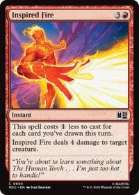 Inspired Fire - Commander: Marvel Super Heroes - Magic: The Gathering card