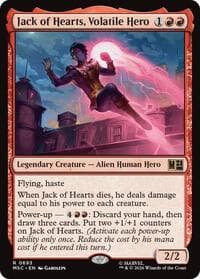 Jack of Hearts, Volatile Hero - Commander: Marvel Super Heroes - Magic: The Gathering card