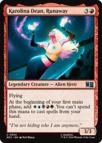 Karolina Dean, Runaway - Commander: Marvel Super Heroes - Magic: The Gathering card