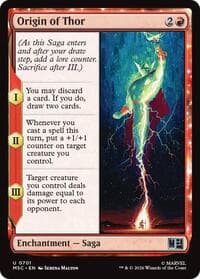 Origin of Thor - Commander: Marvel Super Heroes - Magic: The Gathering card