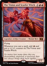 The Vision and Scarlet Witch - Commander: Marvel Super Heroes - Magic: The Gathering card