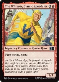 The Whizzer, Classic Speedster - Commander: Marvel Super Heroes - Magic: The Gathering card