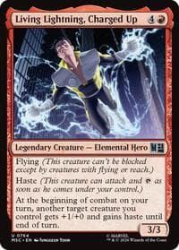 Living Lightning, Charged Up - Commander: Marvel Super Heroes - Magic: The Gathering card