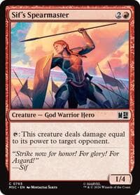 Sif's Spearmaster - Commander: Marvel Super Heroes - Magic: The Gathering card