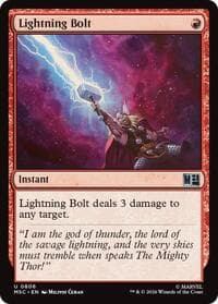 Lightning Bolt - Commander: Marvel Super Heroes - Magic: The Gathering card