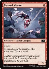 Masked Meower - Commander: Marvel Super Heroes - Magic: The Gathering card