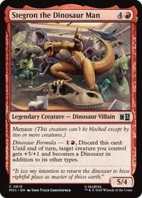 Stegron the Dinosaur Man - Commander: Marvel Super Heroes - Magic: The Gathering card