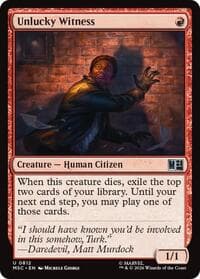 Unlucky Witness - Commander: Marvel Super Heroes - Magic: The Gathering card