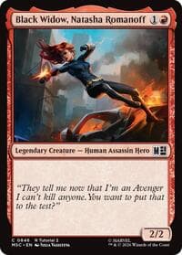 Black Widow, Natasha Romanoff (0846) - Commander: Marvel Super Heroes - Magic: The Gathering card