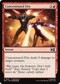 Concentrated Fire (0847) - Commander: Marvel Super Heroes - Magic: The Gathering card