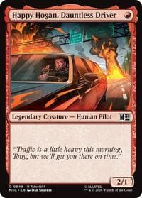 Happy Hogan, Dauntless Driver (0849) - Commander: Marvel Super Heroes - Magic: The Gathering card