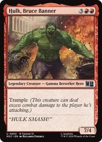 Hulk, Bruce Banner (0850) - Commander: Marvel Super Heroes - Magic: The Gathering card
