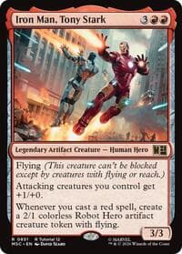 Iron Man, Tony Stark (0851) - Commander: Marvel Super Heroes - Magic: The Gathering card
