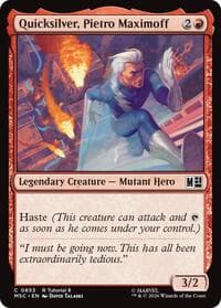 Quicksilver, Pietro Maximoff (0853) - Commander: Marvel Super Heroes - Magic: The Gathering card