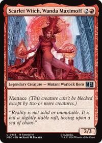 Scarlet Witch, Wanda Maximoff (0855) - Commander: Marvel Super Heroes - Magic: The Gathering card