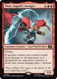 Thor, Asgard's Avenger (Surge Foil) - Commander: Marvel Super Heroes - Magic: The Gathering card