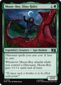 Moon-Boy, Dino Rider - Commander: Marvel Super Heroes - Magic: The Gathering card