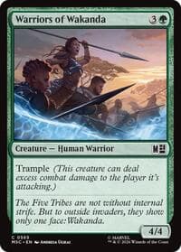 Warriors of Wakanda - Commander: Marvel Super Heroes - Magic: The Gathering card