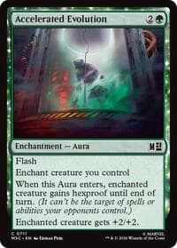 Accelerated Evolution - Commander: Marvel Super Heroes - Magic: The Gathering card