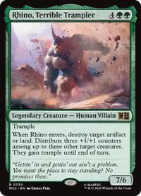 Rhino, Terrible Trampler - Commander: Marvel Super Heroes - Magic: The Gathering card