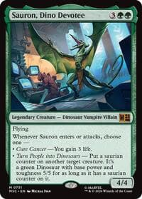 Sauron, Dino Devotee - Commander: Marvel Super Heroes - Magic: The Gathering card