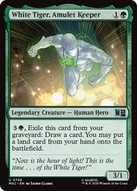 White Tiger, Amulet Keeper - Commander: Marvel Super Heroes - Magic: The Gathering card