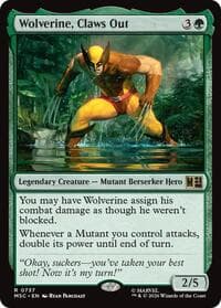 Wolverine, Claws Out - Commander: Marvel Super Heroes - Magic: The Gathering card