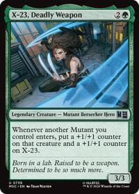 X-23, Deadly Weapon - Commander: Marvel Super Heroes - Magic: The Gathering card