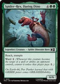 Spider-Rex, Daring Dino - Commander: Marvel Super Heroes - Magic: The Gathering card