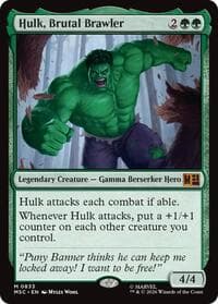 Hulk, Brutal Brawler - Commander: Marvel Super Heroes - Magic: The Gathering card