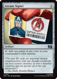 Arcane Signet (0191) - Commander: Marvel Super Heroes - Magic: The Gathering card