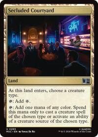 Secluded Courtyard - Commander: Marvel Super Heroes - Magic: The Gathering card