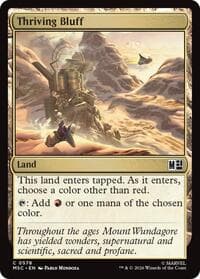 Thriving Bluff - Commander: Marvel Super Heroes - Magic: The Gathering card