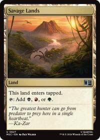Savage Lands - Commander: Marvel Super Heroes - Magic: The Gathering card