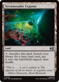 Terramorphic Expanse (0828) - Commander: Marvel Super Heroes - Magic: The Gathering card