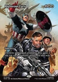 Righteous Fury (Borderless) - Marvel Universe Eternal-Legal - Magic: The Gathering card