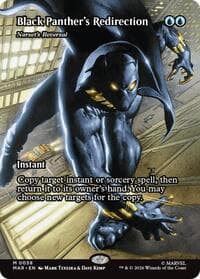 Black Panther's Redirection - Narset's Reversal (Borderless) - Marvel Universe Eternal-Legal - Magic: The Gathering card