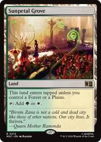 Sunpetal Grove (Surge Foil) - Commander: Marvel Super Heroes - Magic: The Gathering card