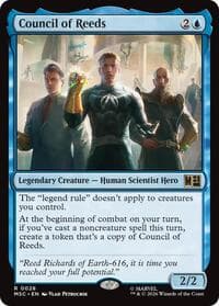 Council of Reeds (Surge Foil) - Commander: Marvel Super Heroes - Magic: The Gathering card