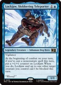 Lockjaw, Slobbering Teleporter (Surge Foil) - Commander: Marvel Super Heroes - Magic: The Gathering card