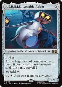 H.E.R.B.I.E., Lovable Robot - Commander: Marvel Super Heroes - Magic: The Gathering card