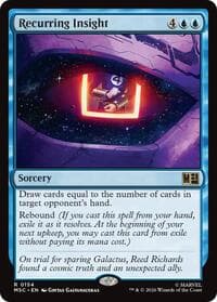 Recurring Insight (Surge Foil) - Commander: Marvel Super Heroes - Magic: The Gathering card