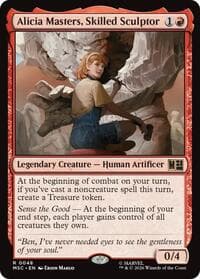 Alicia Masters, Skilled Sculptor (Surge Foil) - Commander: Marvel Super Heroes - Magic: The Gathering card