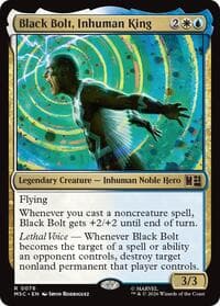 Black Bolt, Inhuman King - Commander: Marvel Super Heroes - Magic: The Gathering card